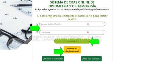 www.citas univer.com|luego clic en asignar mi cita de oftalmología.